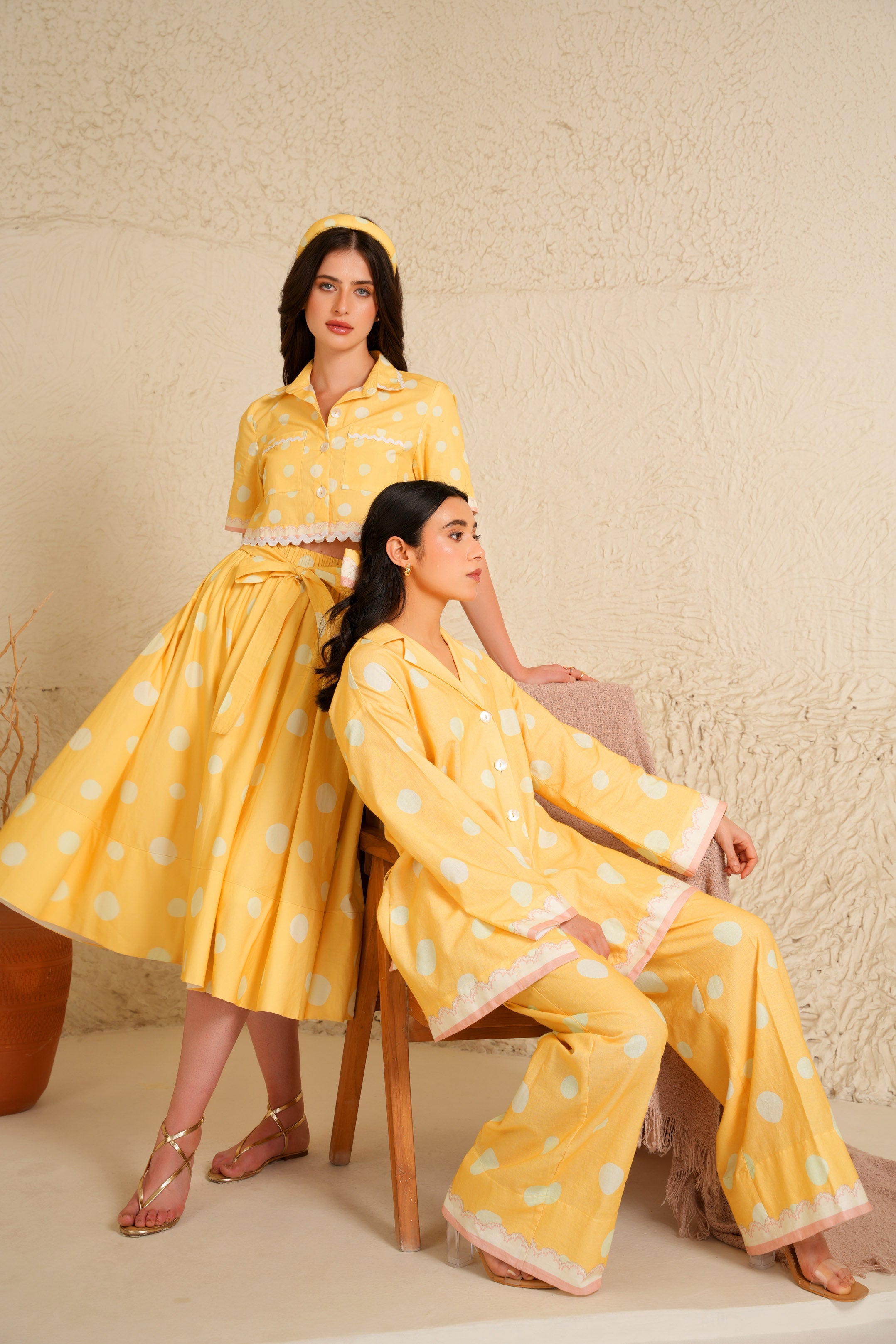 Marigold Shirt Tunic Set