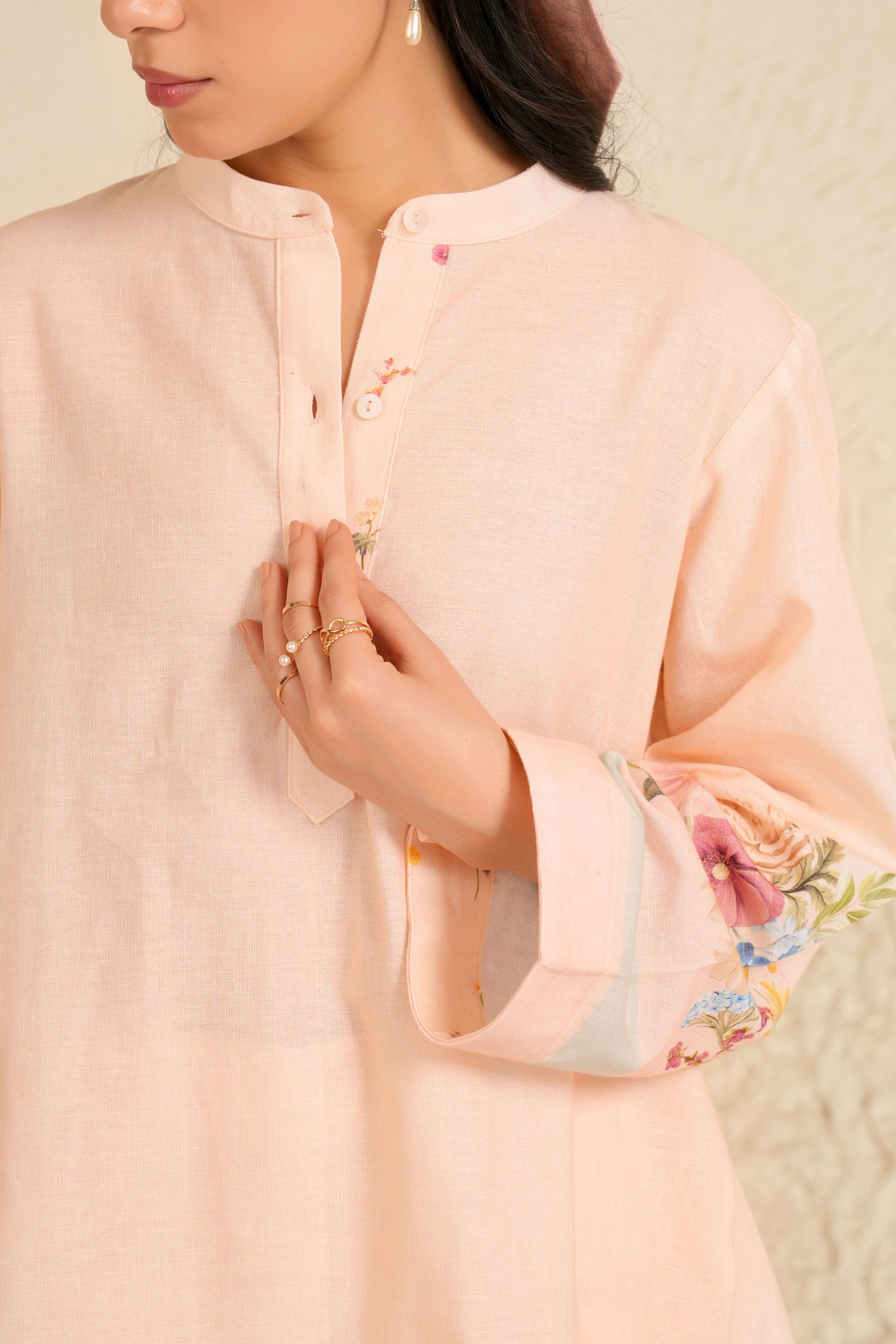 Willow Bloom Kurta Tunic Set