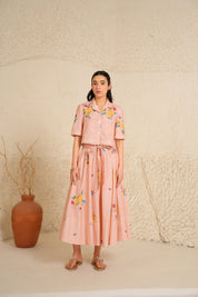 Soft Bloom Skirt Set