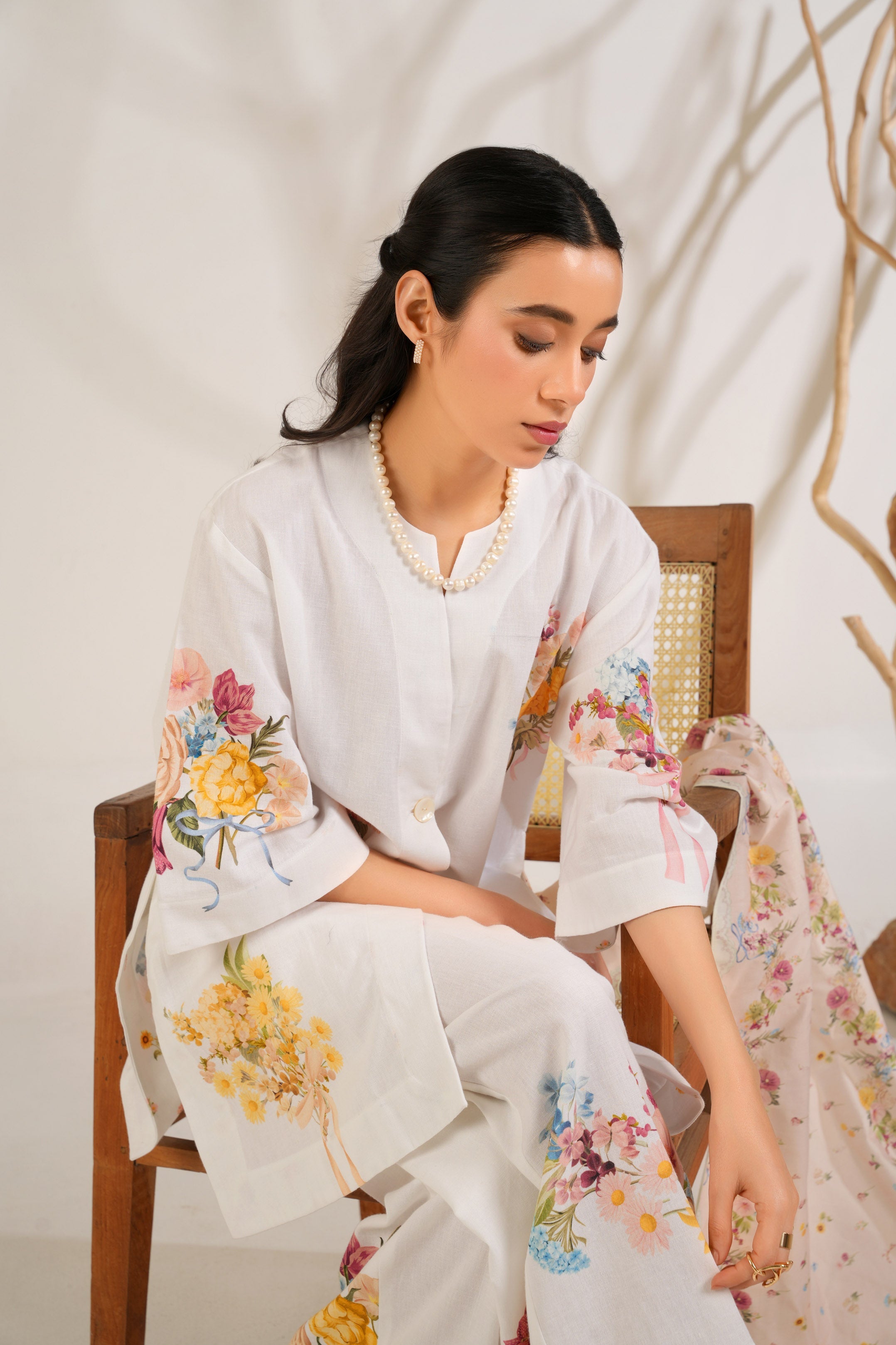 Summer Love Kurta Shirt Set