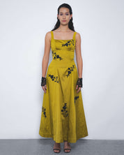 Kaika Embroidered Strap Dress - Leh Studios