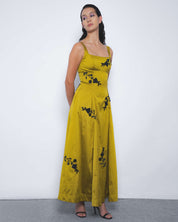 Kaika Embroidered Strap Dress - Leh Studios