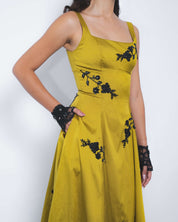 Kaika Embroidered Strap Dress - Leh Studios