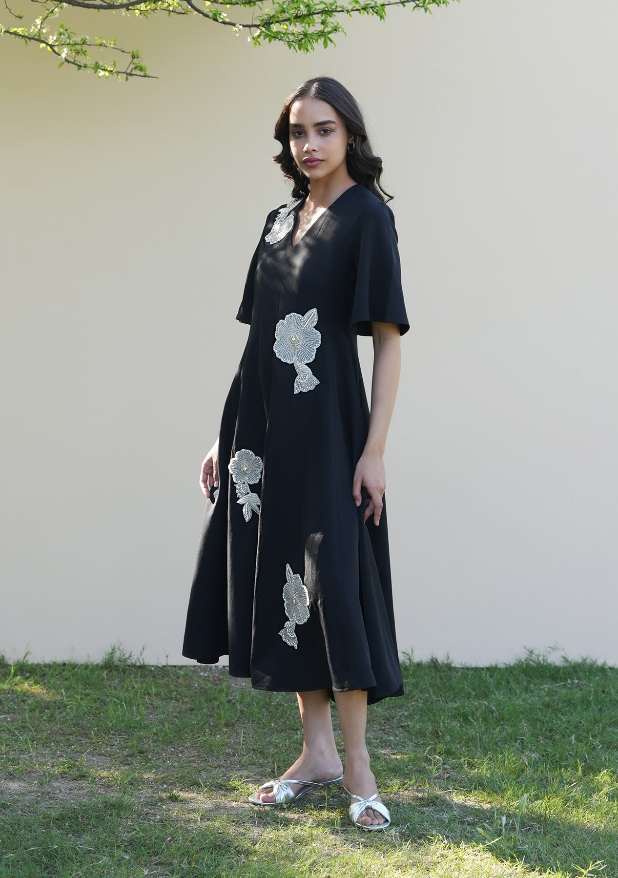 Paige Midi Dress Black