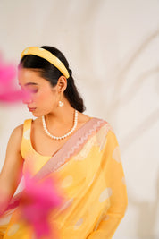 Marigold Saree Set