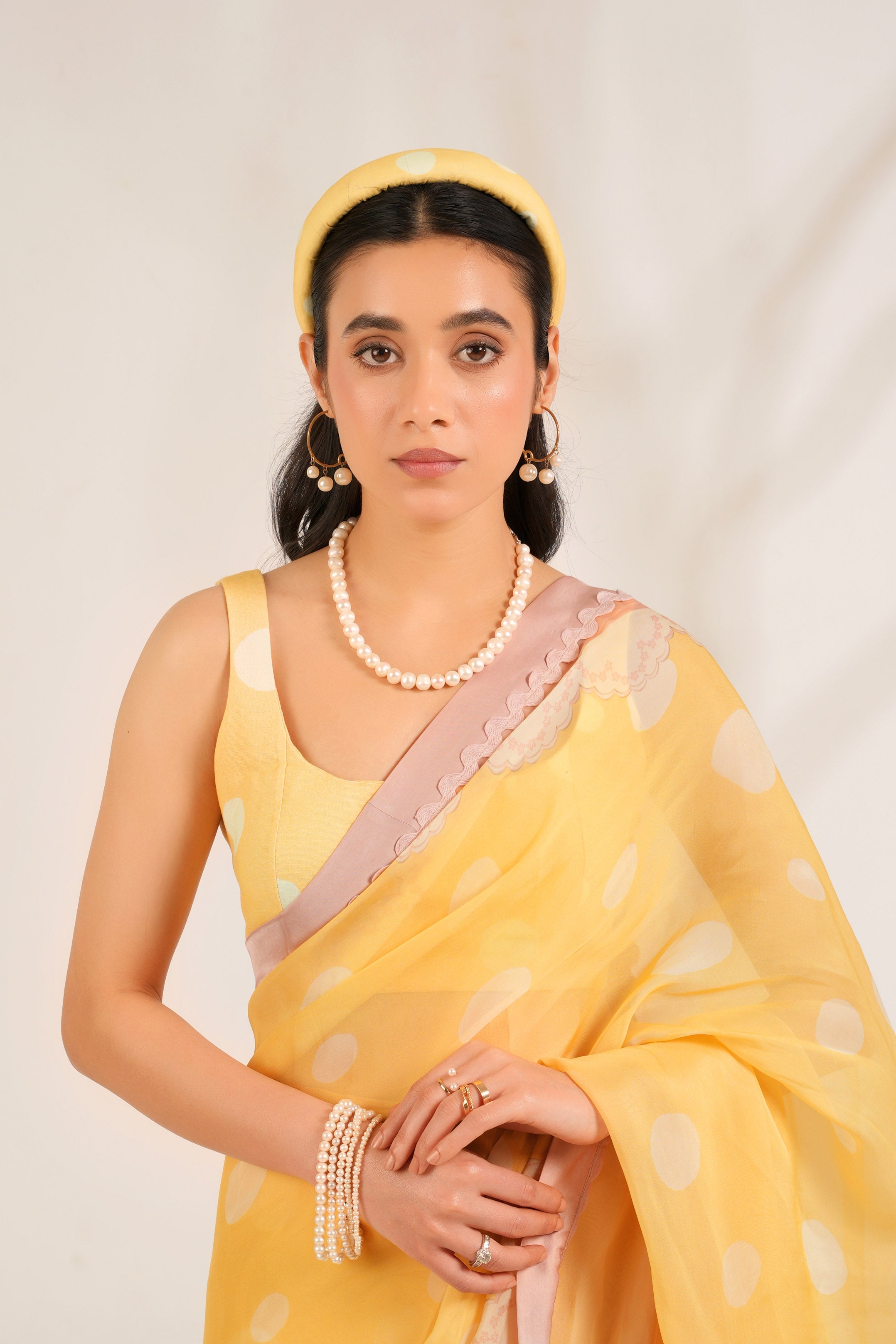 Marigold Saree Set