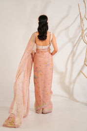 English Summer Saree Set