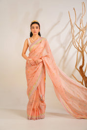 English Summer Saree Set