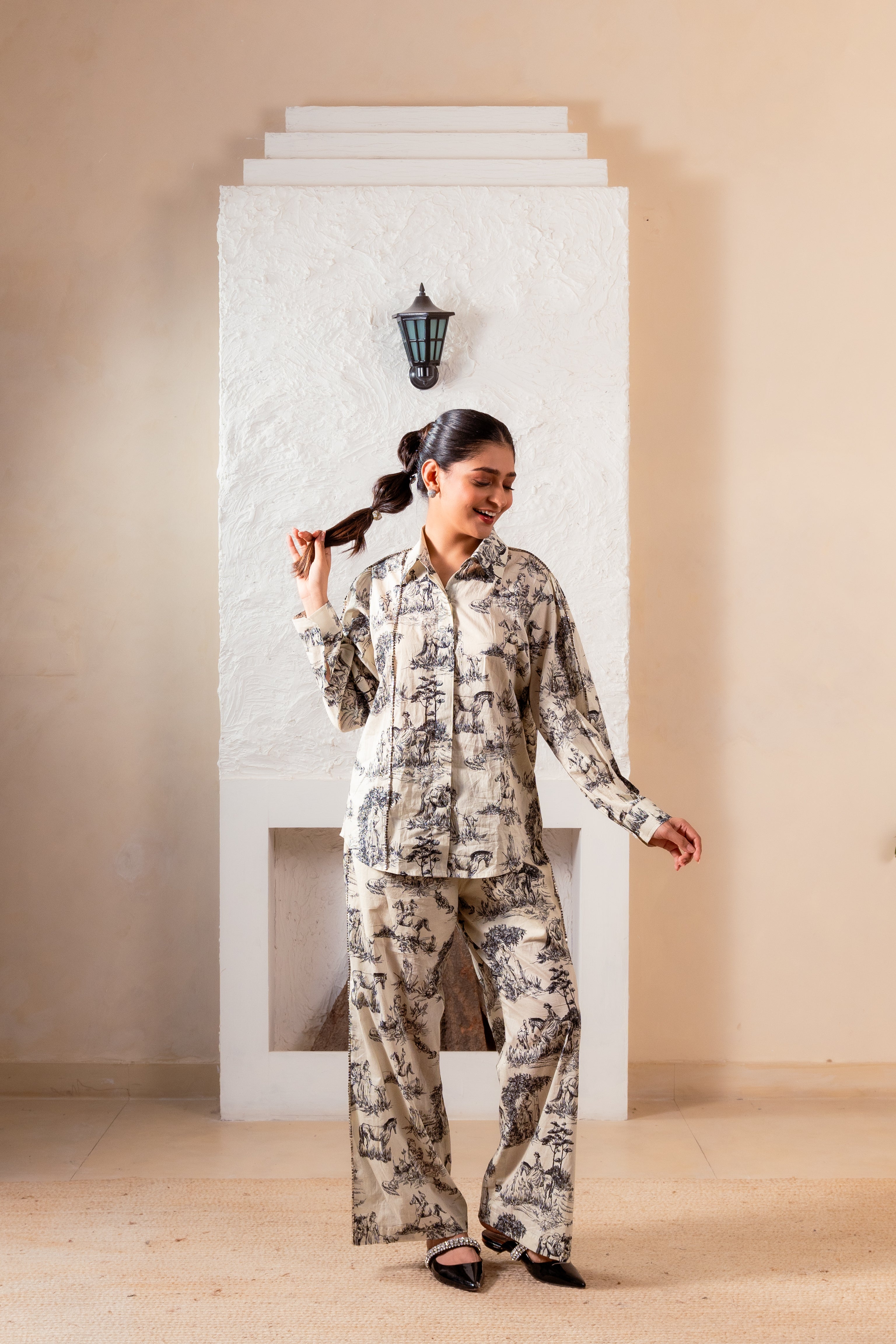 Noble Grounds Embellished Co-ord Set