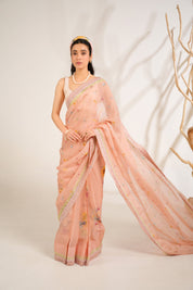 English Summer Saree Set