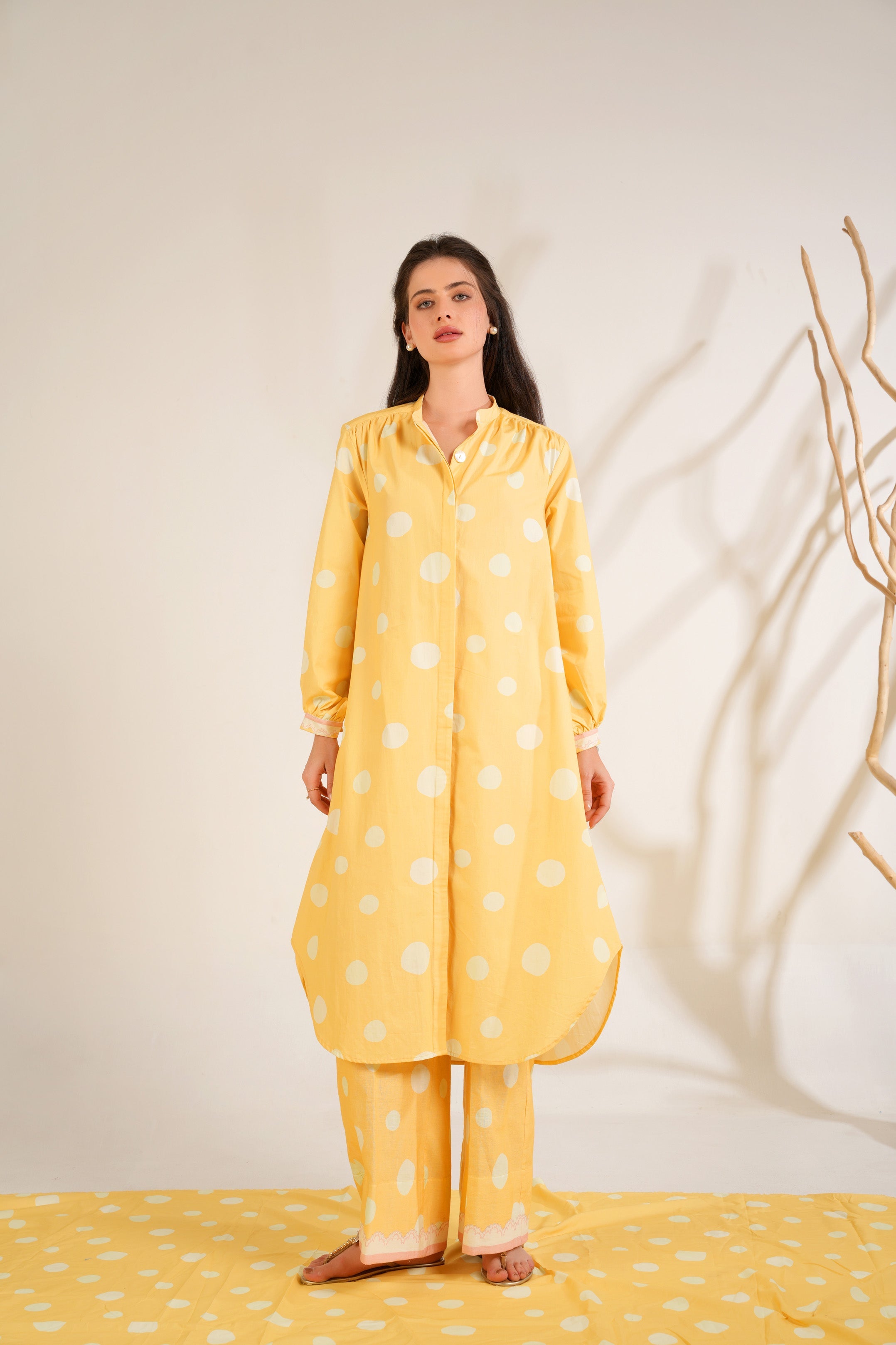 Marigold Shirt Dress Co-ord Set