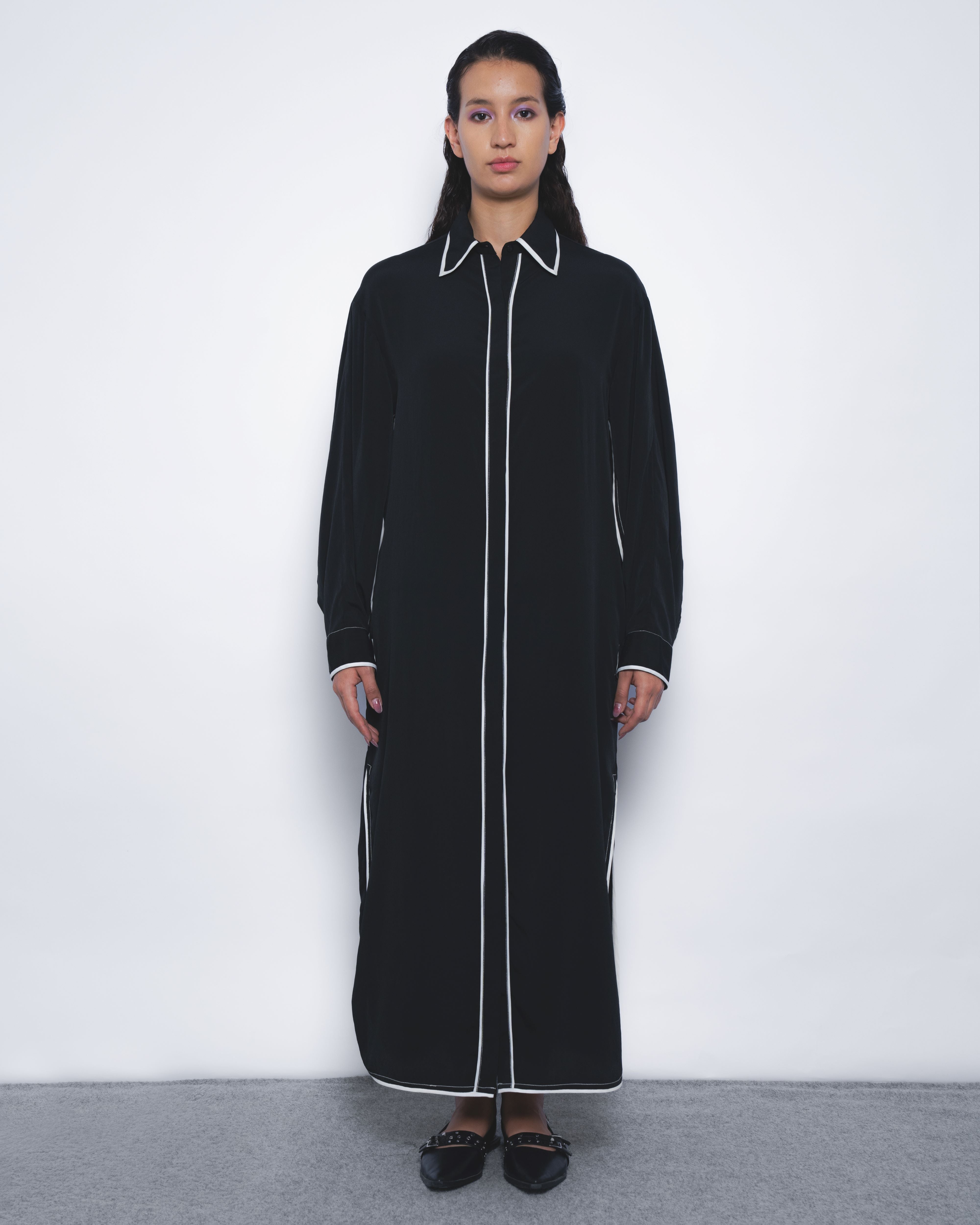 Elian Crepe Shirt Dress