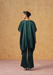 Tara Kaftan Co-ord Set Bottle Green