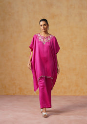 Amara Kaftan Co-ord Set Fuschia