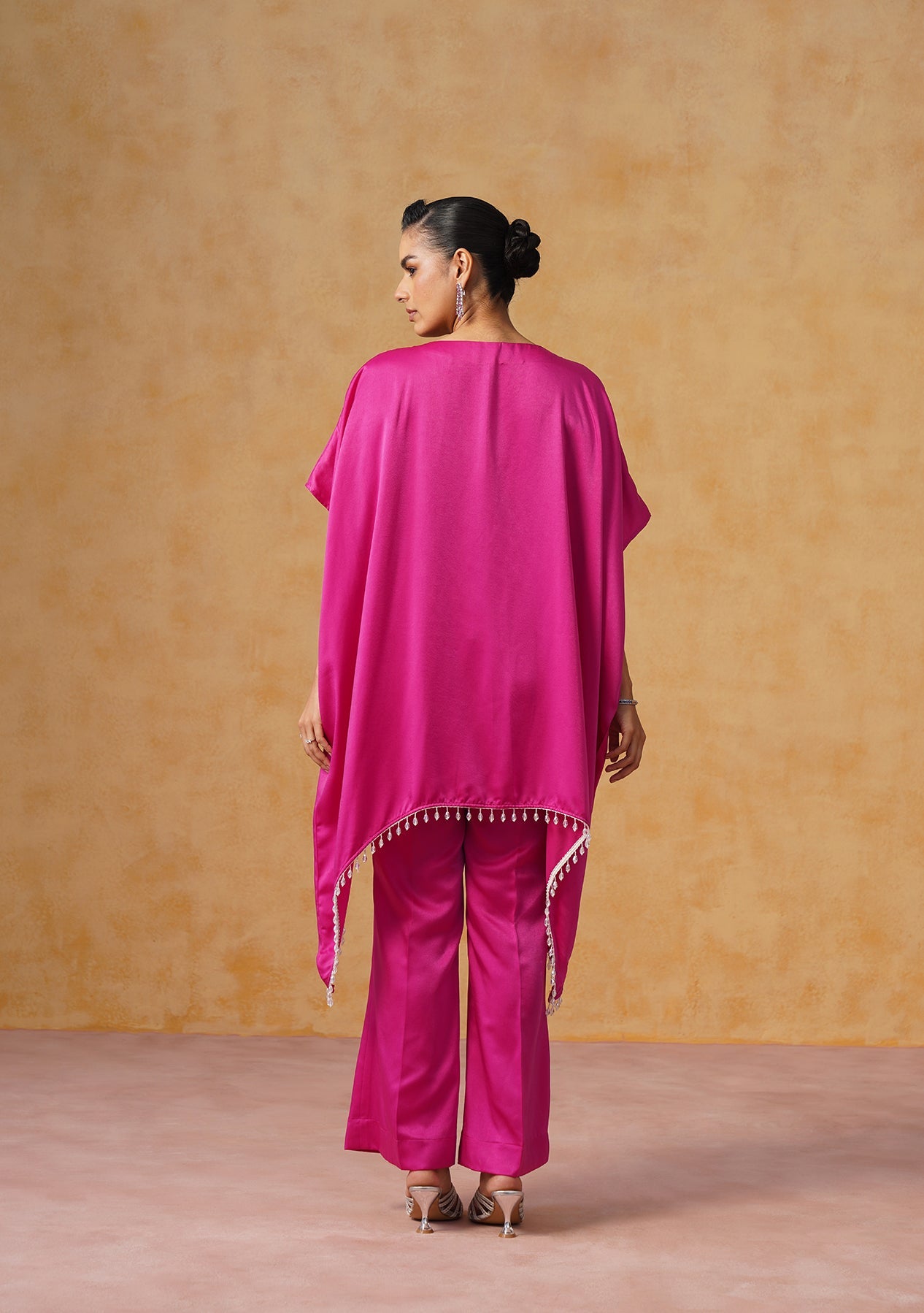 Amara Kaftan Co-ord Set Fuschia