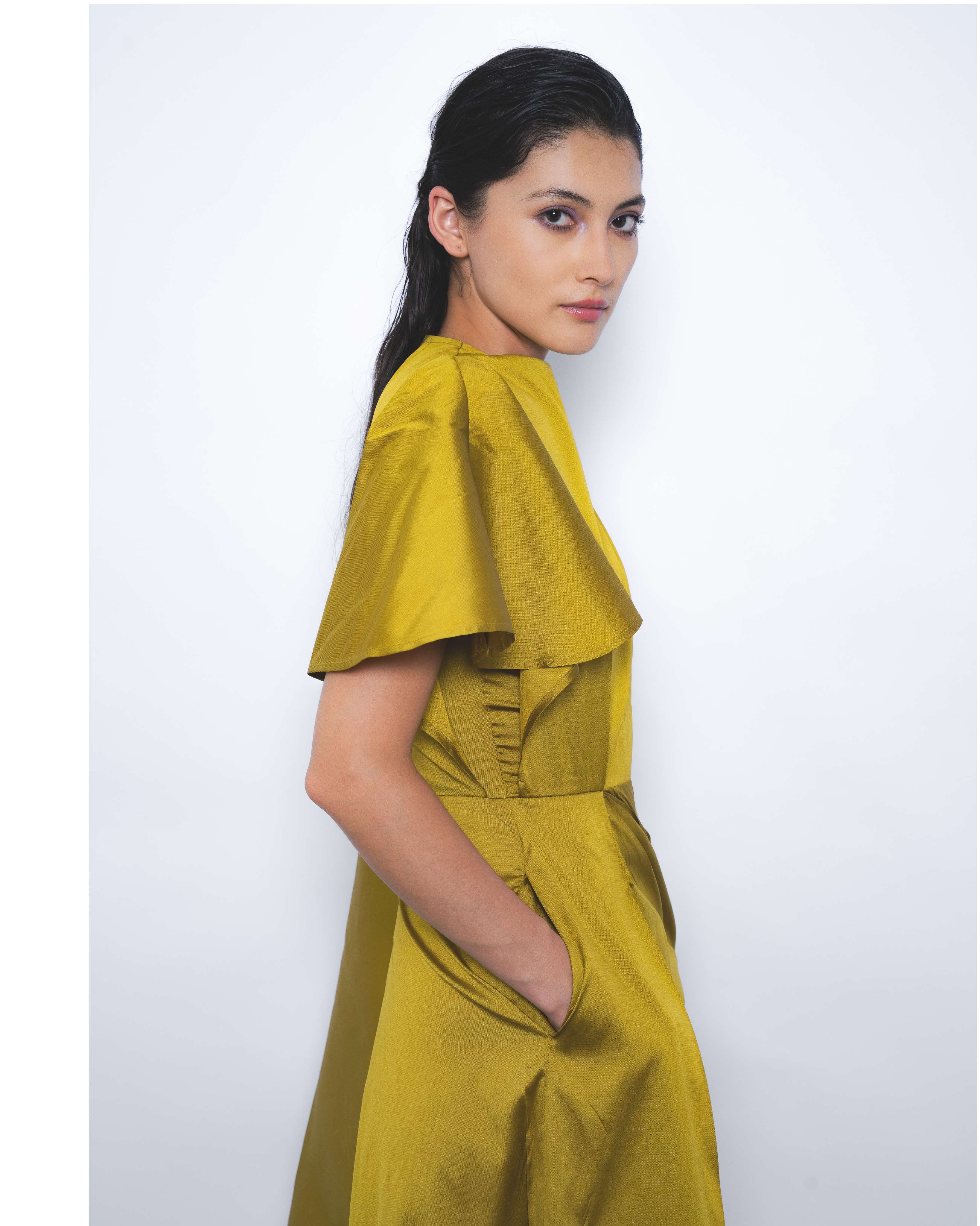 Velo Draped Dress