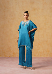 Amara Kaftan Co-ord Set Teal