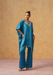 Amara Kaftan Co-ord Set Teal