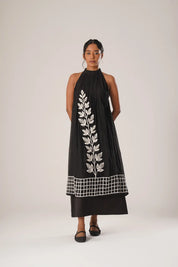 Windowleaf Halter Dress