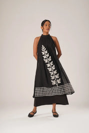 Windowleaf Halter Dress