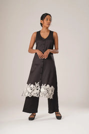 Noir Flora Kurta