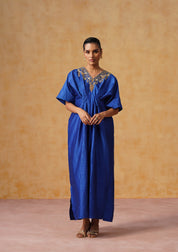 Reva Kaftan Dress Royal Blue