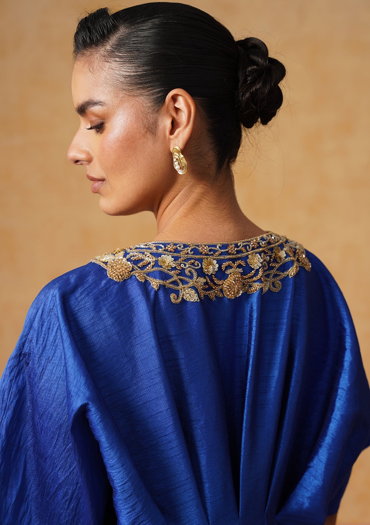 Reva Kaftan Dress Royal Blue