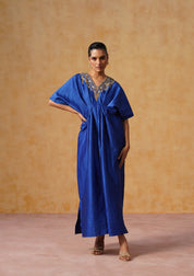 Reva Kaftan Dress Royal Blue