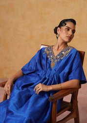 Reva Kaftan Dress Royal Blue