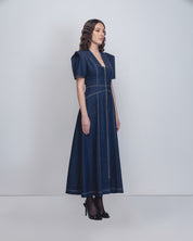 Denim Panelled Dress