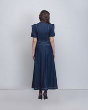 Denim Panelled Dress