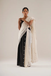 Bloom Button Saree