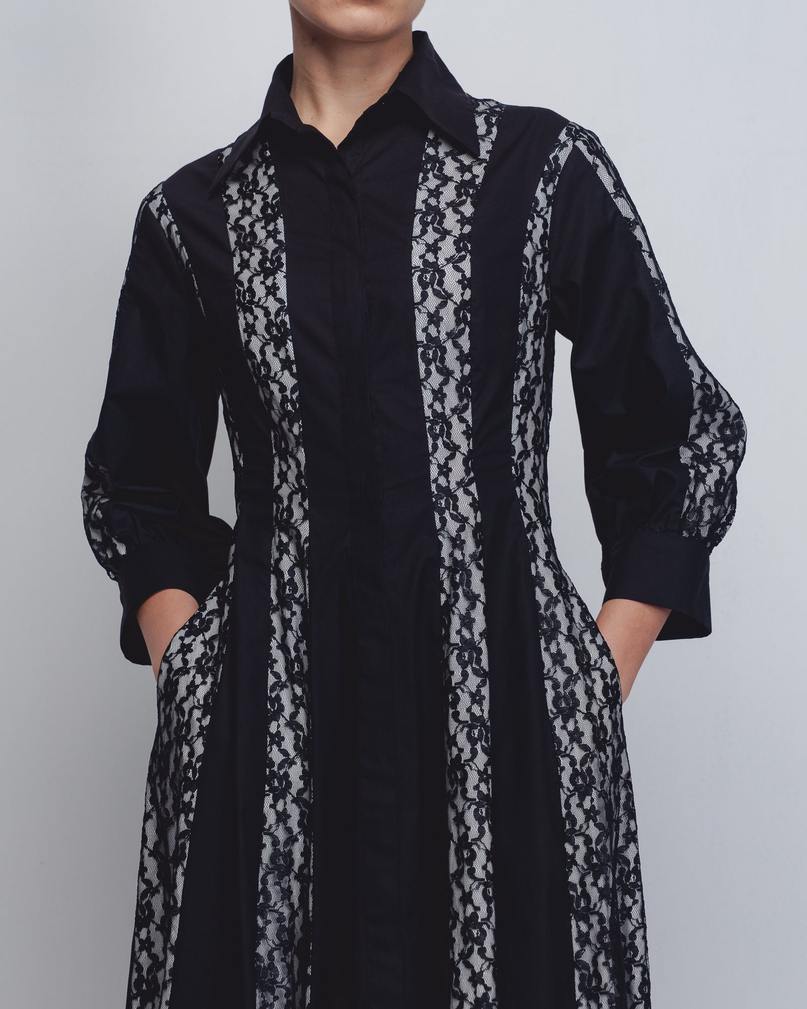 Lace Panelled Dress