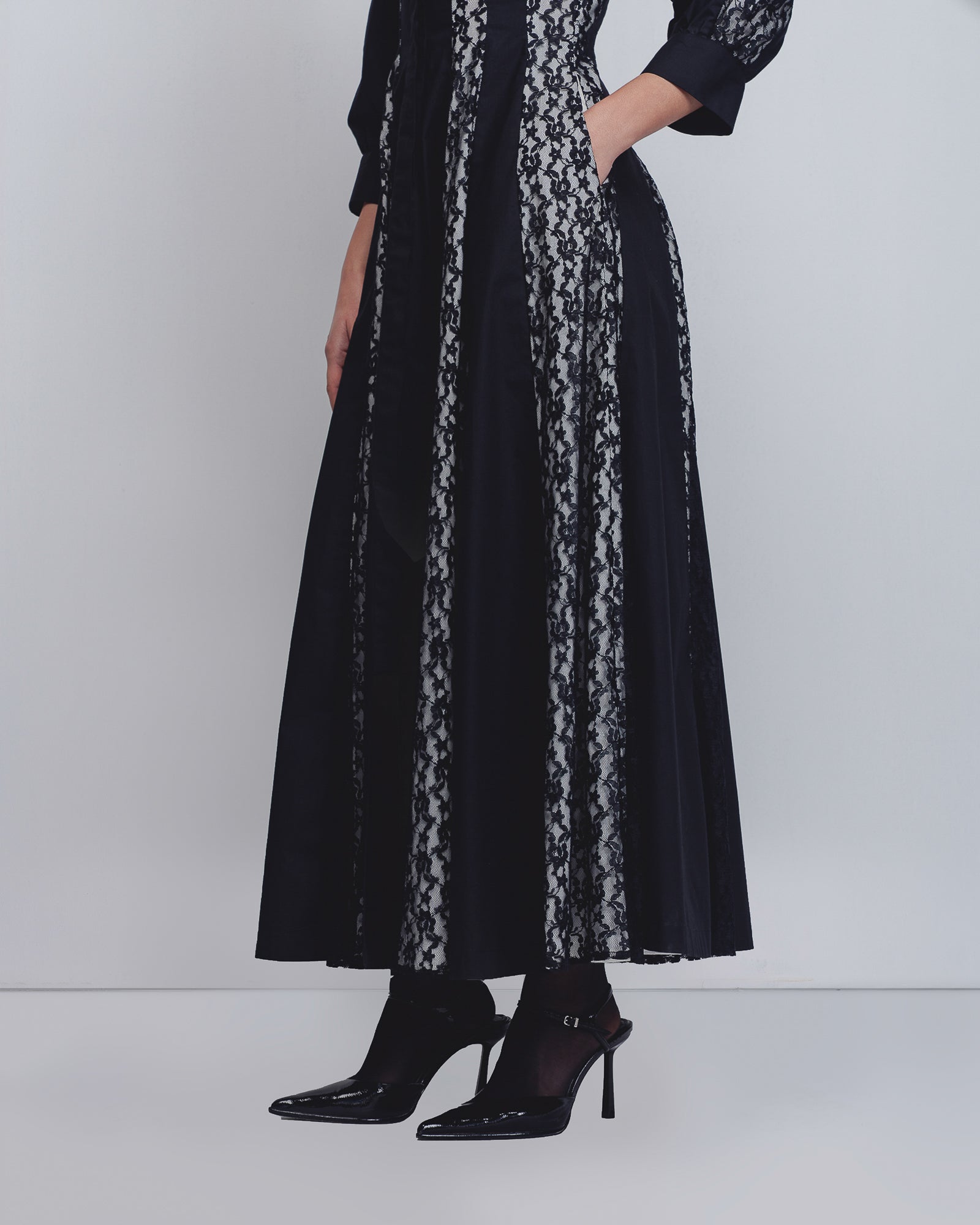 Lace Panelled Dress