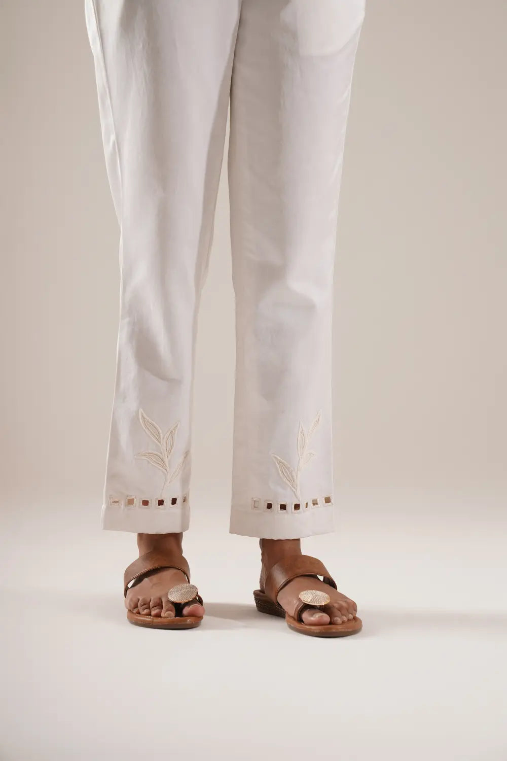 Framed Leaf Pants