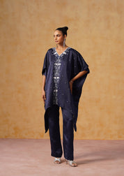 Mira Kaftan Co-ord Set Navy Blue