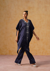 Mira Kaftan Co-ord Set Navy Blue
