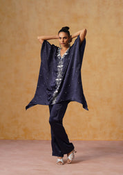 Mira Kaftan Co-ord Set Navy Blue