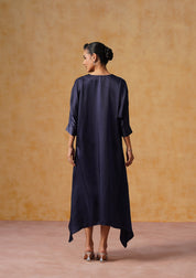 Zara Kaftan Dress Navy Blue