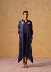 Zara Kaftan Dress Navy Blue