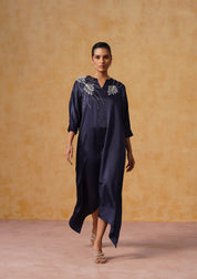 Zara Kaftan Dress Navy Blue