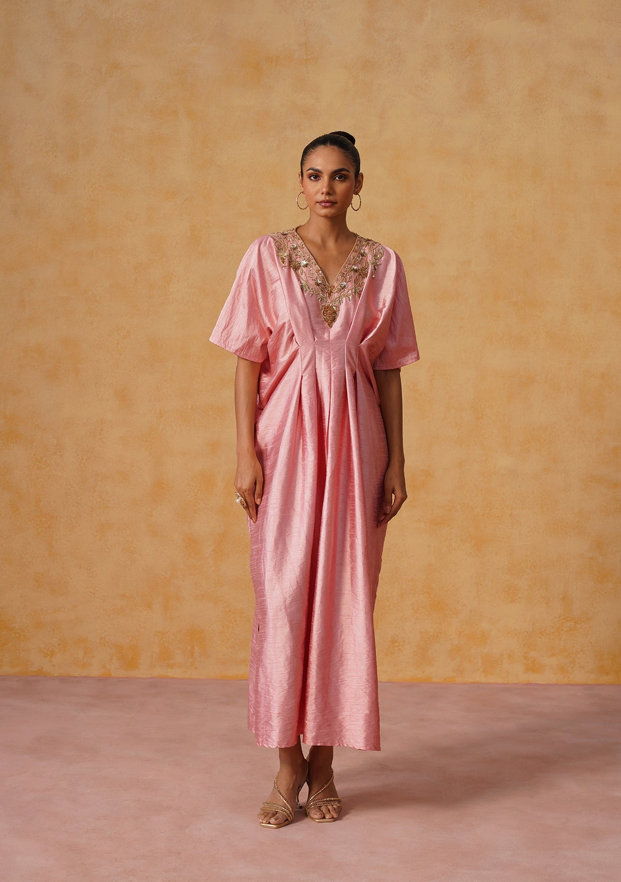 Reva Kaftan Dress Baby Pink