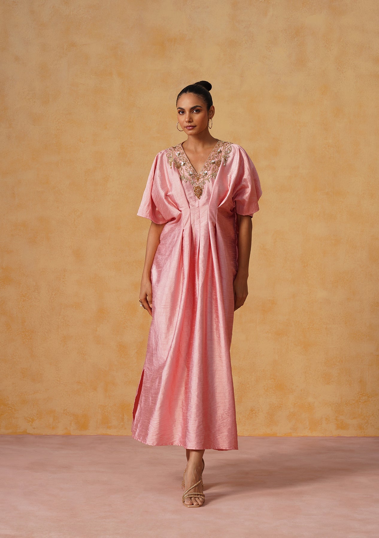 Reva Kaftan Dress Baby Pink