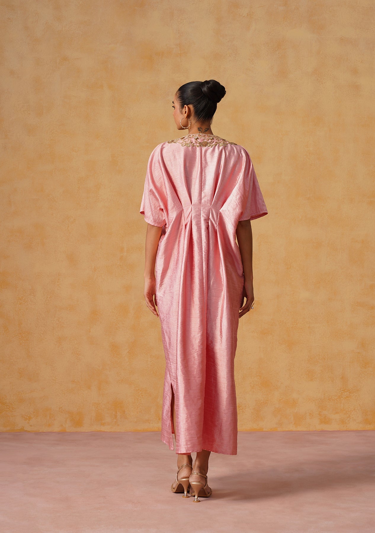 Reva Kaftan Dress Baby Pink