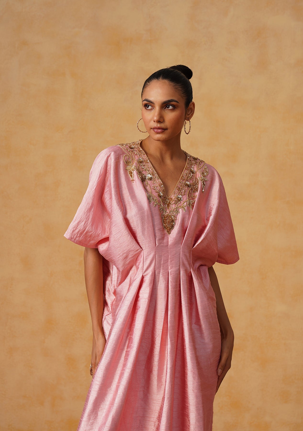 Reva Kaftan Dress Baby Pink