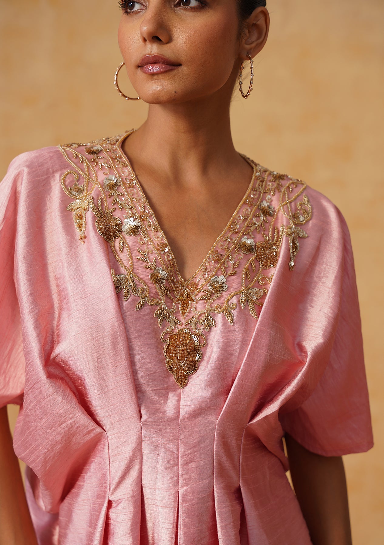Reva Kaftan Dress Baby Pink