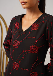 Rosina Midi Dress Black