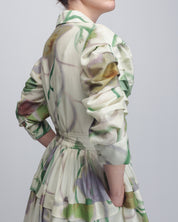 Paron Print Pleated Dress