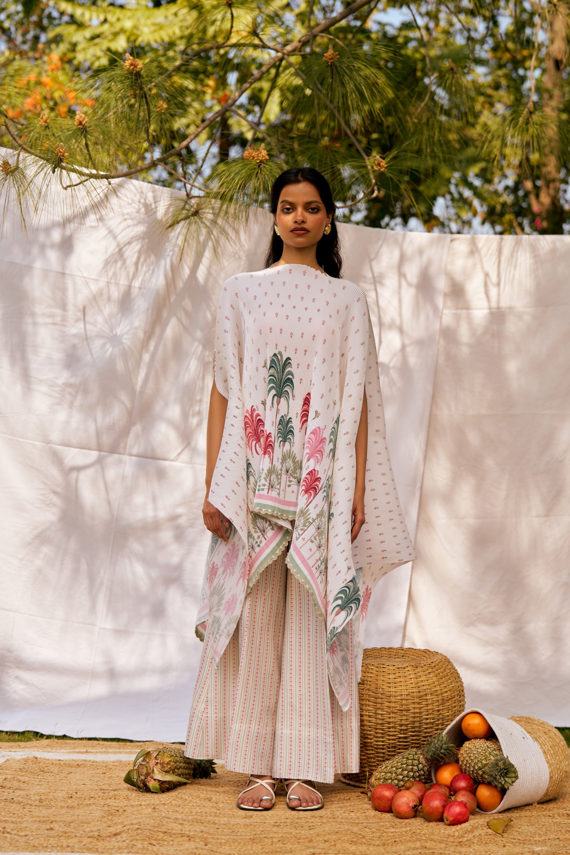 Pomme Sauvage Vanille Kimono Cape and Trouser Co-ord Set