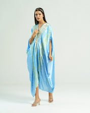 Sky Blue Kaftan Bandhej